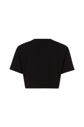 T-shirt col rond manches courtes Noir vue de dos