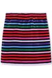 Striped Velvet Skirt Multico striped back view