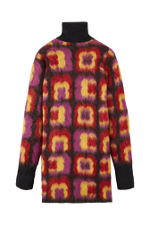 Robe courte col roulé Mai 68 femme Multico crea vue de dos