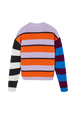 Women Multicolor Striped Sweater Multico striped back view