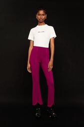 Pantalon maille milano femme Fuchsia vue de détail 6