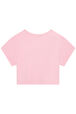 Jersey Girl Crop Shape T-shirt Pink back view