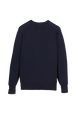 Pull symbole trèfle femme Bleu nuit vue de dos