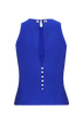 Top sans manches en jersey Bleu roi vue de dos