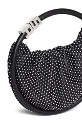 Sac Domino mini en filet strassé Noir vue de détail 1