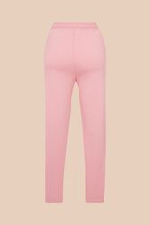 Women Mouth Print Jogging Pants Pink back view