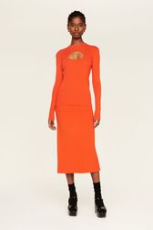 Top goutte uni femme Orange vue de détail 1