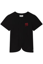 Interlock Girl T-shirt Black front view