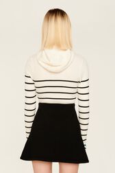 Women Milano Short Skirt Black back worn view
