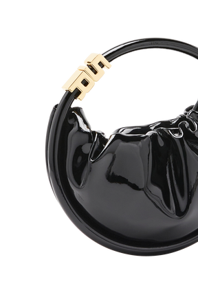 Sac domino mini en vinyle Noir vue de détail 2