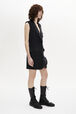 Cool Wool Sleeveless Tailored Dress Black details view 1