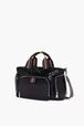 Forever Waxed Nylon Bag Black details view 1
