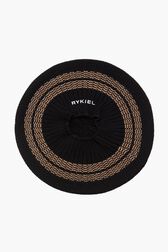 Rykiel Lapis Knit Beret Multico crea back view
