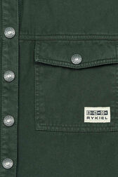 Girl Cropped Shirt - Bonton x Sonia Rykiel Khaki details view 1