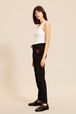 Women Mouth Print Jogging Pants Black details view 1