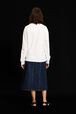 Sweat motif fleur logo Sonia Rykiel femme Blanc vue portée de dos