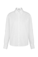 Shirt in cotton with long sleeves White front view