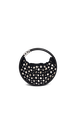 Sac Domino mini en nylon et studs Noir vue de face