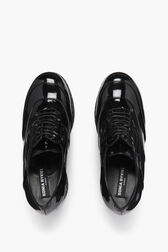 Black Vinyl Lace Shoes Black details view 4