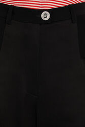 Piaf trousers in satin-backed crepe Black details view 1