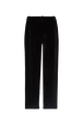 Velvet cigarette trousers Black back view