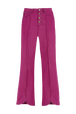 Jean flare taille haute fuchsia femme Fuchsia vue de face