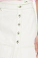 Asymmetrical denim skirt Ecru details view 1