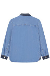 Denim Girl Jacket Raw back view