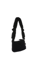 Sac caméra Demi-Pull mini en velours Noir vue de dos