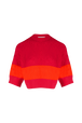 Top court résille bicolore femme Raye fuchsia/corail vue de face