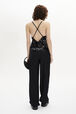 Strappy Sequined Camisole Black back worn view