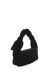 Baguette Demi-Pull velvet bag Black back view