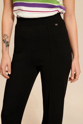Pantalon flare femme Noir vue de détail 2