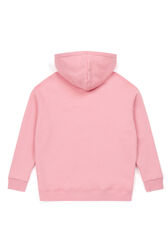 Long Sleeve Girl Hoodie  Pink back view