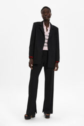Blazer oversize femme Noir vue portée de face
