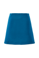 Mini jupe maille milano femme Bleu de prusse vue de dos