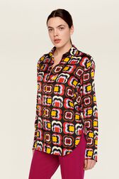 Chemise longue motif Mai 68 femme Multico crea vue de détail 1