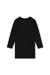 Long sleeved dress Black back view