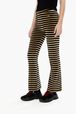 Pantalon Flare Velours Rykiel Rayé Noir vue de face