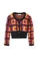 Cardigan jacquard Mai 68 femme Multico crea vue de face