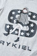 Printed Cotton Girl Long-Sleeved T-shirt Grey details view 2