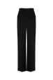 Pantalon taille haute en laine froide Noir vue de dos