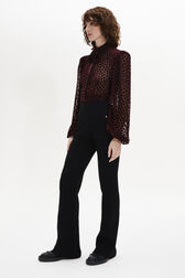 Pantalon taille haute Noir vue de détail 1