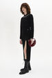 Women's Knitted Wool Jumper with Rhinestones Black details view 1