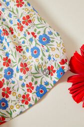 Jupe courte fille motif fleur Multico vue de détail 2