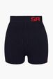 SR Wool Shorts Black front view