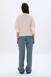 Pleated Jeans Raw back worn view