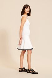 Women Tailored Tank Dress White details view 1