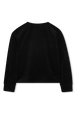 Black velvet sweatshirt Black back view
