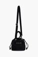 Sac velours mini femme Noir vue de face